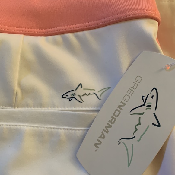 Greg Norman golf skort white with pink accents - Picture 6 of 8